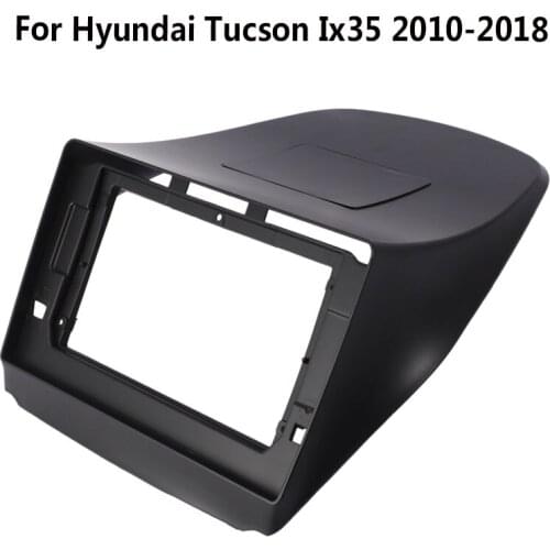 Car Radio Fascia For Hyundai Tucson Ix35 2010-2018 Double Din Auto Stereo Style Panel Trim Frame Installation Dash Kit