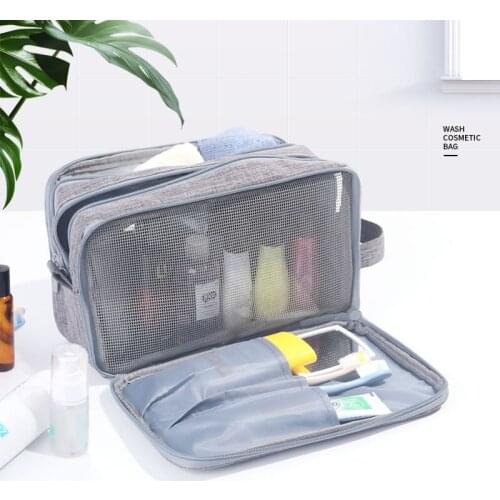 Large Travel Organizer Bag Unisex Women Cosmetic Bag Waterproof Tote Handbag Makeup Bags Washing Toiletry Kits Storage Bags