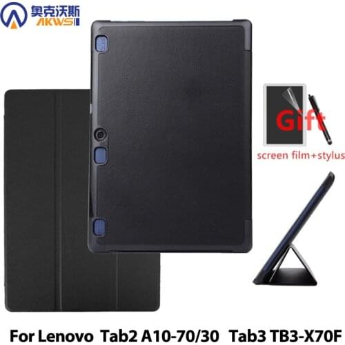 Case for Lenovo Tab 2 A10-70F, A10-70L A10-30 X30F, Slim Cover for Lenovo TAB 3 10 TB3-X70F 10.1 PU Leather Funda Capa