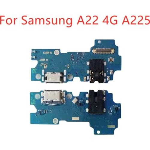 For Samsung Galaxy A22 4G A225f USB Charger Port Dock Connector PCB Board Ribbon Flex Cable phone screen repair spare parts