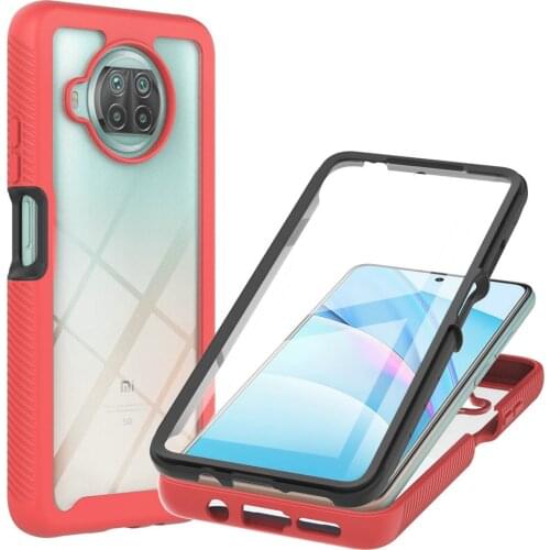 For Xiaomi 10T Lite 5G Crystal Case Front Film Hard PC Back Panel 360 Protect Funda Mi 10T Lite Case Mi10T 10 T T10 Light Bumper