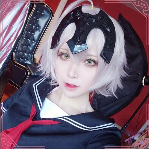 FGO Alter Fate Grand Order Anime Costumes Helmet Prop Kyrielight Saber Cosplay Joan Jeanne D'arc Armor Headwear