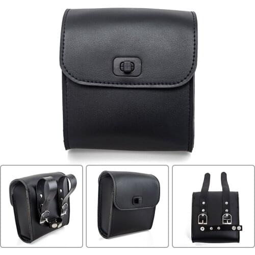 PU Leather Universal Motorcycle Bike Front Handlebar Mount Tool Bag Saddle Luggage Waterproof for Honda for Suzuki for Kawasaki