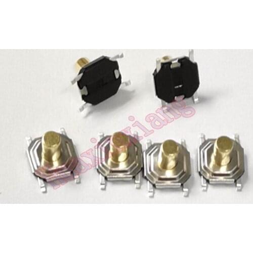 500PCS/Lot SMD Push Button switch 4*4*4.3MM 4*4*4.3 Tact microswitch Copper-head