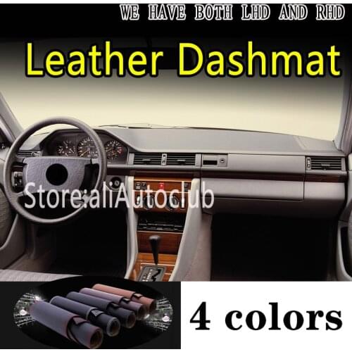 For Mercedes-Benz W124 V124 E CLASS 1984-1995 Leather Dashmat Dashboard Cover Dash Mat Carpet custom Car styling Accessories