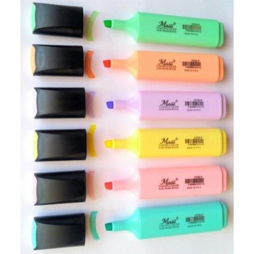 Pastel Color Highlighter Marker Pen Set of 6 2021 - 2022 School - Office