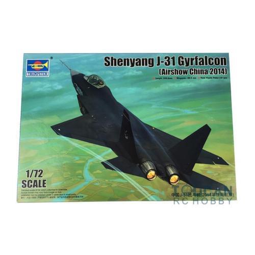 Trumpeter 01666 1/72 Scale J-31 Aircraft Model Fighter Airplane Kit Battleplane TH05488-SMT2