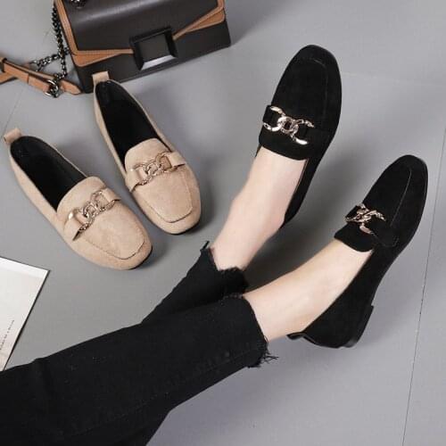 FASHION WOMENS THIN SHOES ICCLEK 2021 SPRING NEW STYLE FAUX SUEDE THIN SHOES FOR LADIES COMFORTABLE BREATHABLE SHOES
