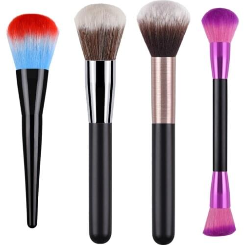 Single Makeup Brush Beauty Makeup Tool Used for Eye & Cheek Loose Powder Brush Double-ended Brush Korean Cosmetics Brushes TSLM1