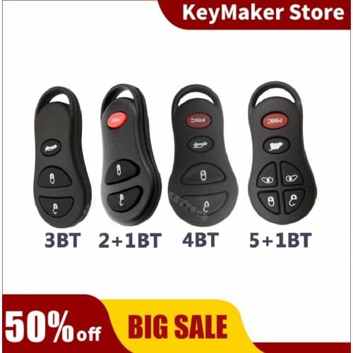 OkeyTech Remote Keyless Key Fob Shell Case 3 4 6 Buttons for Jeep Liberty for Dodge Stratus Viper For Chrysler Sebring Concorde
