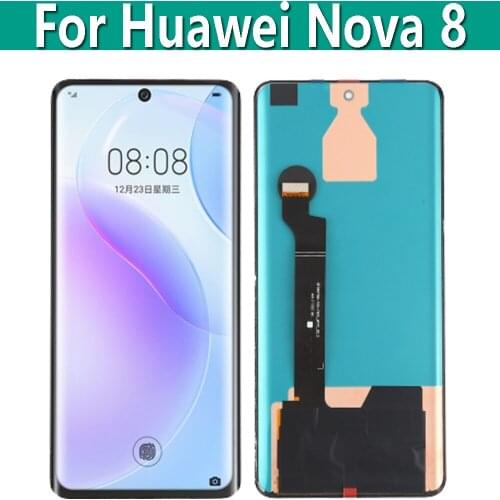Original OLED 6.57" For Huawei Nova 8 ANG-AN00 LCD Display Touch Digitizer Screen Assembly Replacement Parts