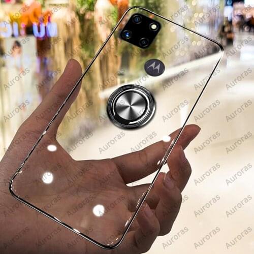 Auroras For Moto G9 Power Case Anti-fall Clear Case Shockproof With Ring Soft Cover For Motorola G9 Power Clear Phone Case