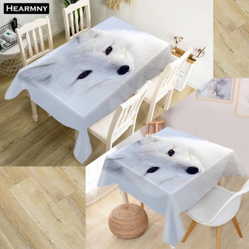 Custom Animals Fox Tablecloth Kitchen Dining Table Decorations Home Rectangular Party Table Covers Office Plain More Size