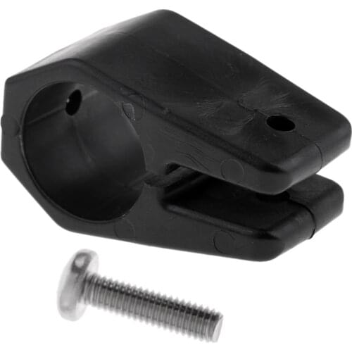 Heavy Duty 1" 25mm Boat Bimini Top Jaw Slide Black Nylon Round Tubing Hardware with Stainless Steel Bolt