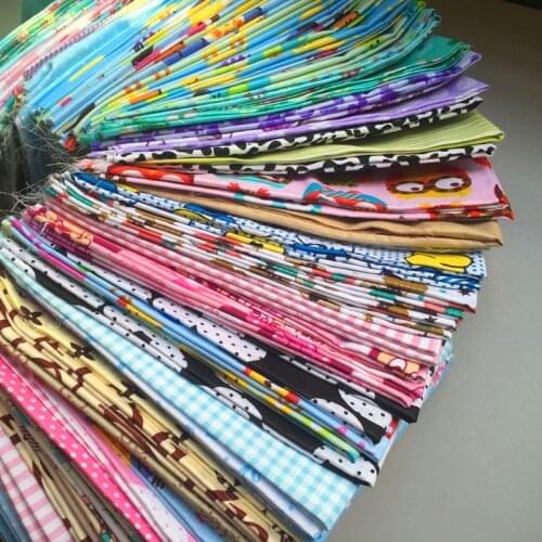 Teramila Cotton Fabric 4PCS/lot Random Designs 100% Cotton Twill Cloth for Sewing Tissus Patchwork Telas Tecido Quilting 40x50cm