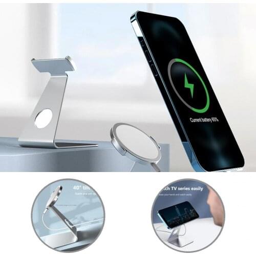High Temperature Resistant Durable Magnetic Charger Stent Phone Holder for iPhone 12