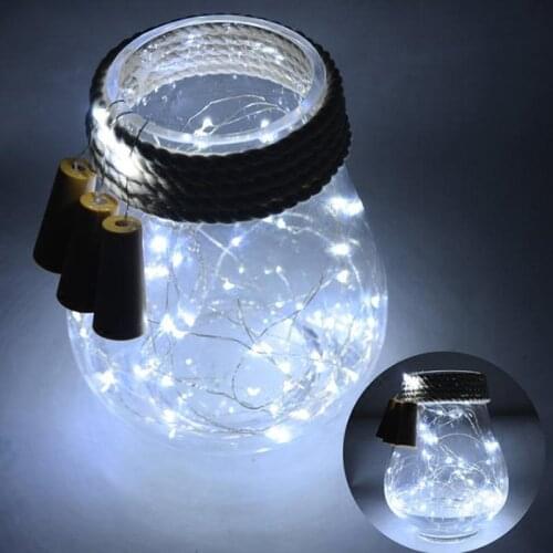 2M 20LEDs Waterproof Bottle Stopper String Light Silver Wire Not Including Battery