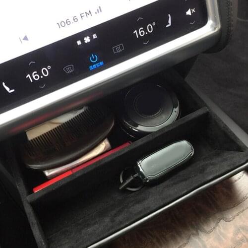 For T-esla Model S/X Storage Box Automobile Center Console Hidden Design Multifunctional Garbage Box Organizer Vehicle