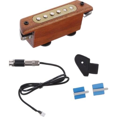 Sound Hole Magnetic Pickup Adjustable Tone Volume for Acoustic Guitar Parts