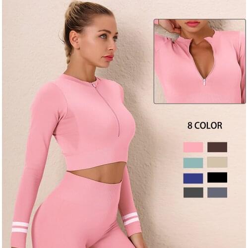2Pcs/set Seamless leggings Workout Clothes For Women Tracksuit Gym Adjustable Zipper High Waist Sport Outfit Yoga Fitness Suit
