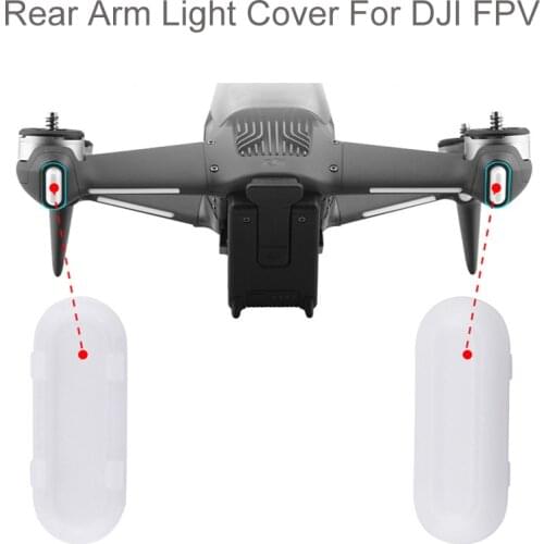 2Pcs Original Rear Arm LED Light Lamp Cover Repair Replacement For DJI FPV Drones Rear Arm LED Light Cover Drone Accessories New