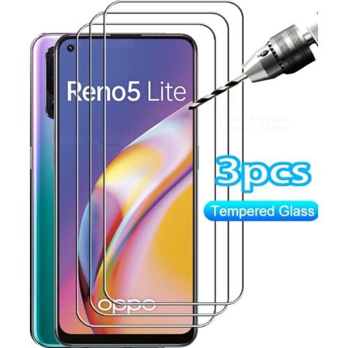 3PCS hd screen protector tempered glass for oppo reno 5 lite reno5 lite light 5lite Reno5Lite phone protective film cover 6.43