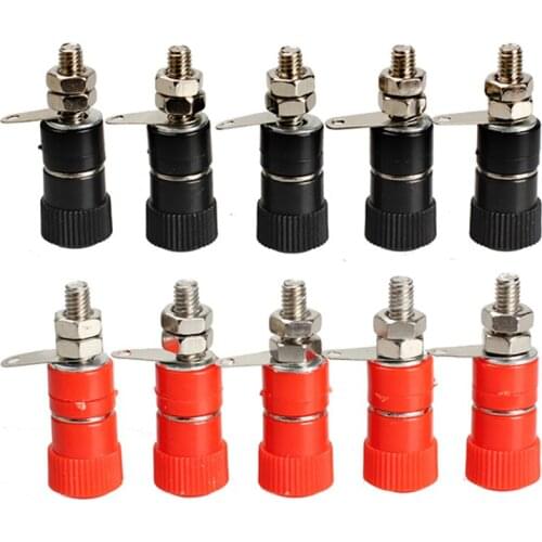5 pair Amplifier Terminal Connector Binding Post Banana Plug Jack Mount AA