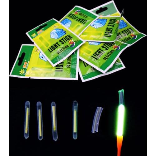 50 sticks/lot Mini Fishing Fish Fluorescent Lightstick Light Night Float Rod Lights Dark Glow Stick Useful Lots Luminous pesca