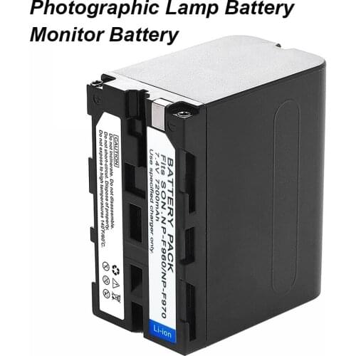 7200mAh NP-F970 NPF-960 Photographic Lamp Battery For LED Video Monitor Battery Yongnuo Photography light Battery