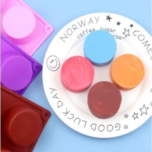 8-cavity cylindrical cup cake mold Silicone scented candle mold