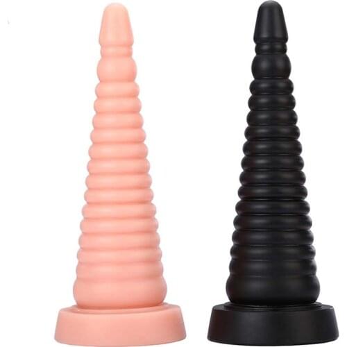 Newest Tower Shape Anal Dilator Butt Plug Strapon Maturbator Anal Dildo Adult Sex Toys For Women Men Couples Big Dildo Sucker