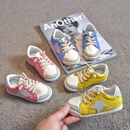 Spring Autumn Children Boy Girl Star Canvas Shoes Kids Casual Sneakers