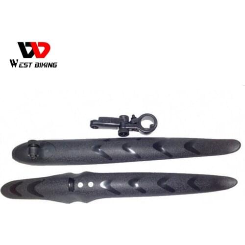 WEST BIKING Bike Parts 1 Pair Flexible Non-deformation Folding Mountain Road Front Rear Mudguard Cycling Bike Bicycle Fender