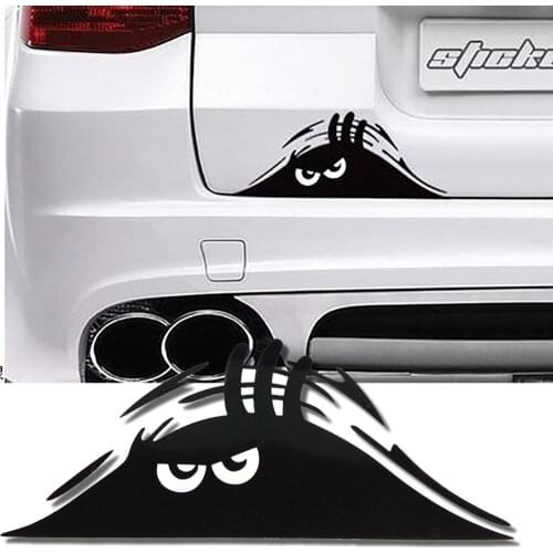 DIY Reflective Waterproof Fashion Funny Peeking Monster Car Sticker vinyl decal decorate sticker car styling hot selling