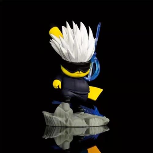 Pokemon Toys Pikachu Cos Jujutsu Kaisen Gojo Satoru Hand Model Vehicle Ornaments Childrens Birthday Gifts