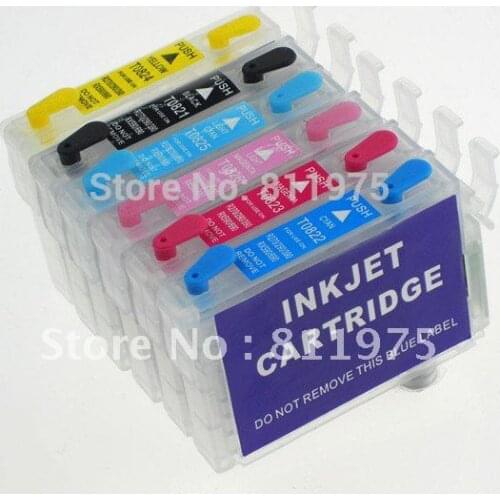 Free Shipping 80 T0801-T0806 refillable ink cartridge for epson R265 R360 R285 RX285 RX585 RX685 RX560 P50 PX800FW PX700FW