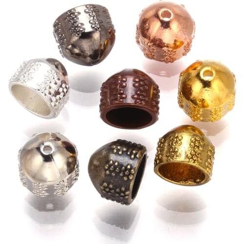 5 pcs Bell tassel Caps spot Bell Buckle Findings End tips DIY Findings for Jewelry Making Accessories