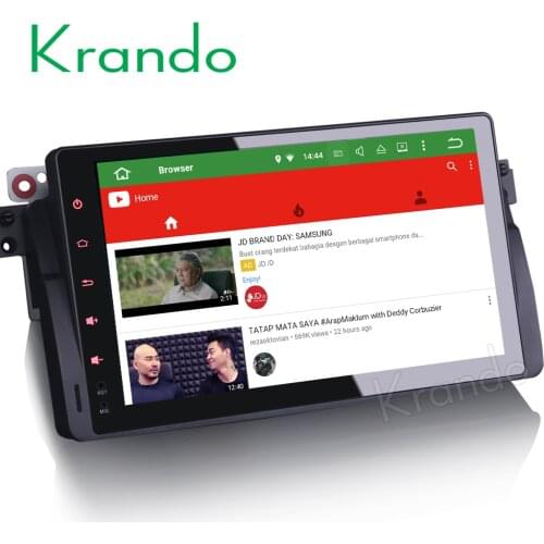 Krando Android 8.1 9" Full touch car radio player gps navigation multimedia system for bmw e46 m3 rover 75 ZT MG 1998-2005 WIFI