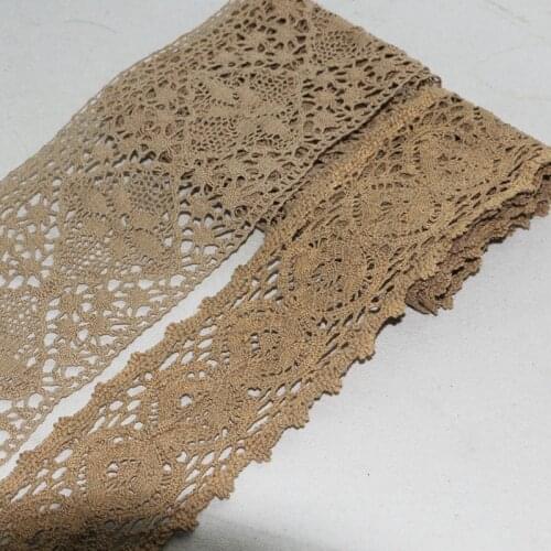10CM 1 yards high quality yellow lace cotton lace sewing Home Furnishing garment accessories DIY material