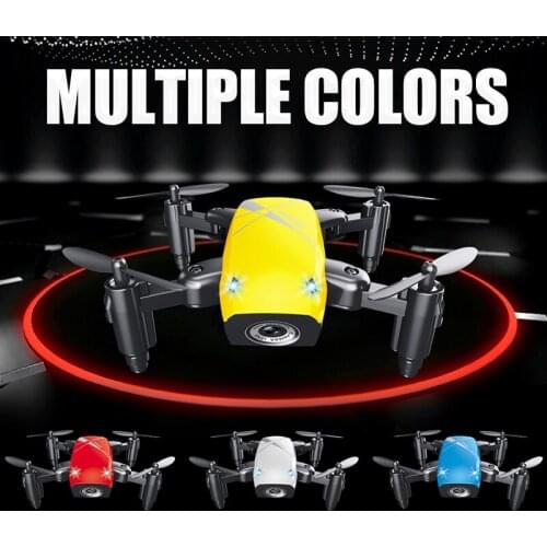 S9HW Mini Drone With Camera HD S9 No Camera Foldable RC Quadcopter Altitude Hold Helicopter WiFi FPV Micro Pocket Dron toy