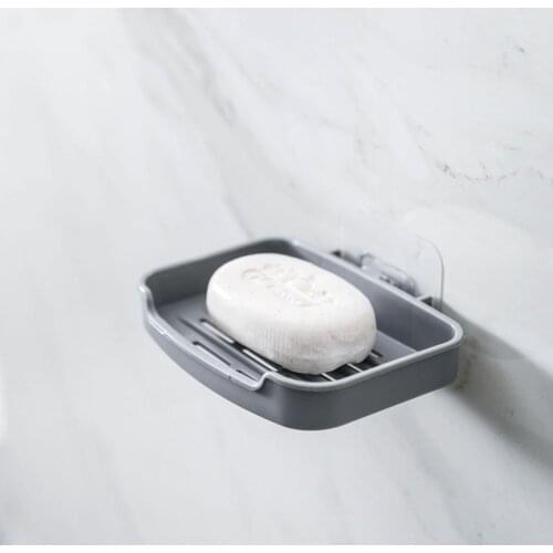 Wall Mounted Soap Dishes Bathroom Shower Soap Box Dish Storage Plate Bathroom Organizer Storage Rack Kitchen Hanging Shelf
