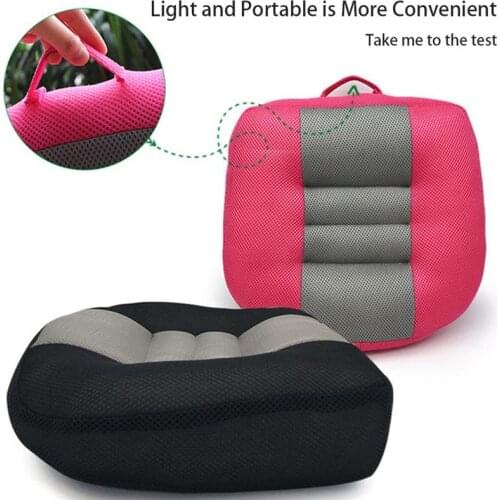 Car Seat Cushion Heightening Height Boost Mat Breathable Driver Booster Seat Pad Non-Skid Car Soft Seat Cushion Car Accessories