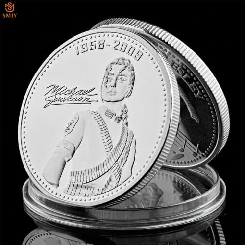 World Pop Music King Michael Jackson Silver Plated American Musician Commemorative Coin Collection