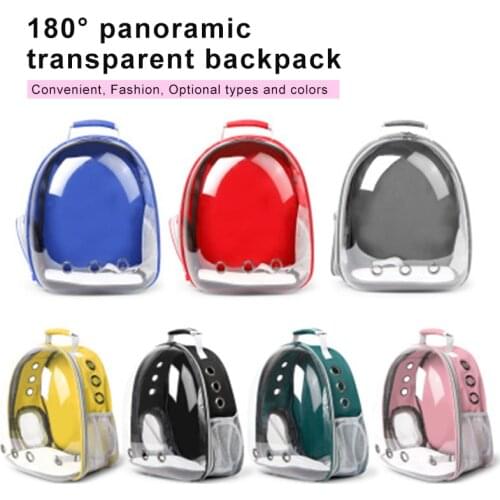 Transparente Cat Small Dog Backpack Breathable For Perr Pet Carriers Mochila Para De Transporte Gato Travel Space Capsule Cage
