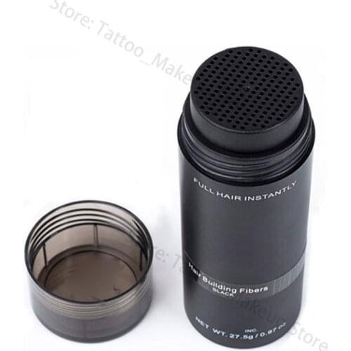 Women Men Natural Hair fiber spray Root crown Black KitCover Up Hair Thickening Building Fibers Hair Loss Concealer Spray 27.5g