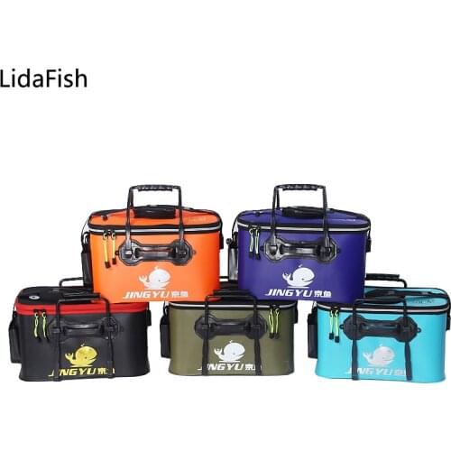 High Quality Collapsible Thicken Live Fishing Bucket Camping Outdoor Fishing Bag Tackle Fishbox