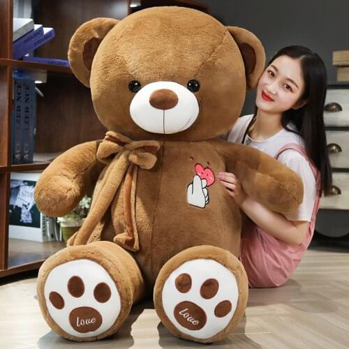 High Quality 80CM 4 Colors Teddy Bear with Heart Stuffed Animals Bear Plush Toys Teddy Bear Doll Lovers Girls Birthday Baby Gift