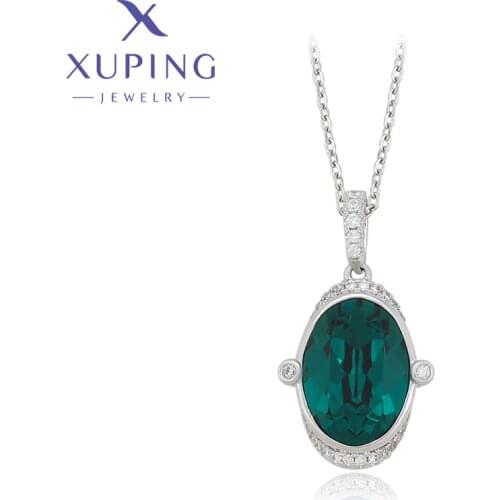 Xuping Jewelry Fashion Newest Crystals Pendant Necklaces for Women Brithday Gift 40325