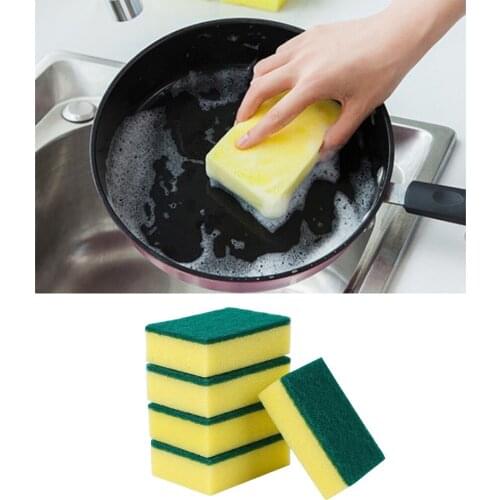 5pcs Dishcleaning Scrub Sponges Non-Scratch magic eraser wipes Dish Scrubbers Pads Double Sided for Kitchen Dish Cleaning