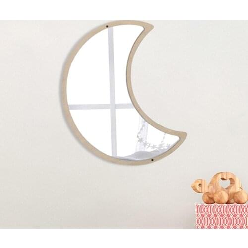 Acrylic Wall Mirror Ornament Moon Butterfly Crown Shape Self Adhesive Room Decor Modern Living Room Home Decor Accessories